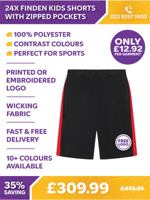24 x Finden Kids Shorts with Zipped Pockets