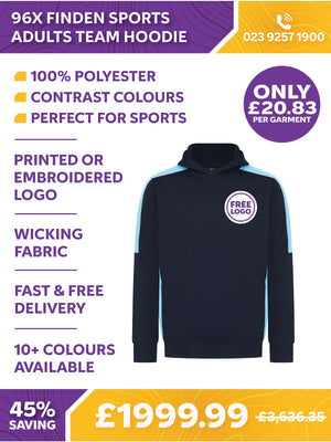 96 x Finden Sports Adults Team Hoodie