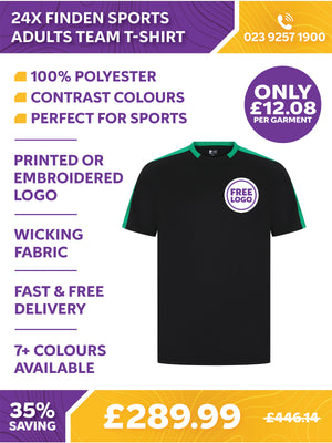 24 x Finden Sports Adults Team T-Shirt
