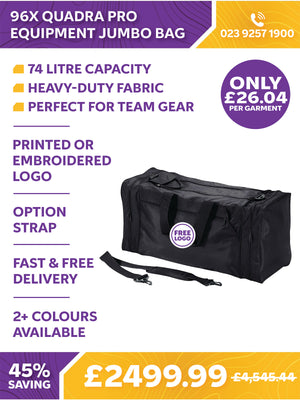 96 x Quadra Pro Equipment Jumbo Bag