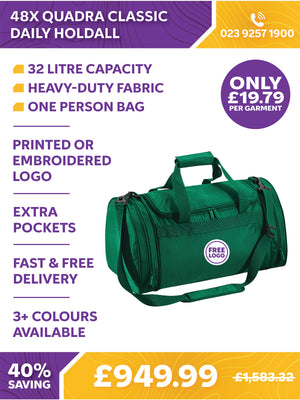 48 x Quadra Classic Daily Holdall