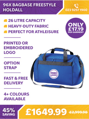 96 x Bagbase Freestyle Holdall