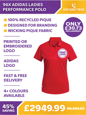 96 x Adidas Ladies Sports Perfomance Polos