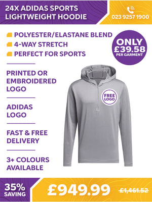24 x Adidas Sports Lightweight Hoodie