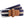 Two-colour stripe braid stretch belt
