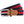 Two-colour stripe braid stretch belt