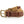 Faux leather and canvas belt