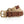 Faux leather and canvas belt
