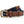 Faux leather and canvas belt