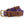 Faux leather and canvas belt
