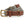 Faux leather and canvas belt