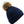 Fur pop pom chunky beanie