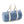 Denim barrel bag