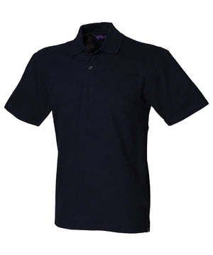 Stretch piqué polo shirt