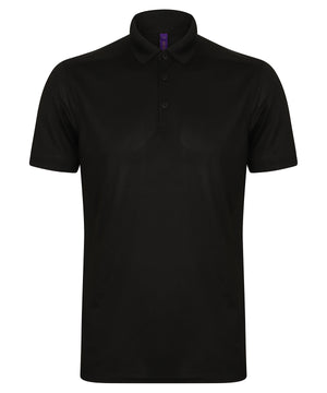 Stretch polo shirt with wicking finish (slim fit)