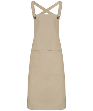 Cross back 'barista' bib apron