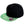 Bronx glitter flat peak snapback cap