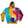 Rainbow tie-dye hoodie