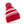 Striped fan beanie