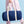 Denim barrel bag