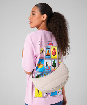 Quilted cross-body bag