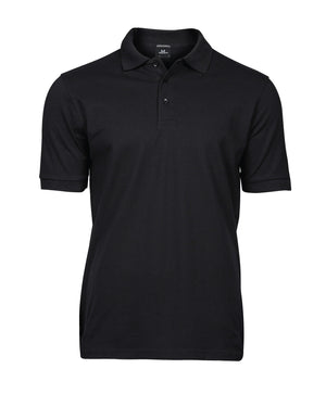 10 x Luxury Stretch Polos by Tee Jays in Black by Print Lab Deals — Custom branded clothing by Print Press, featuring premium embroidery produced in our specialist print lab in the UK.