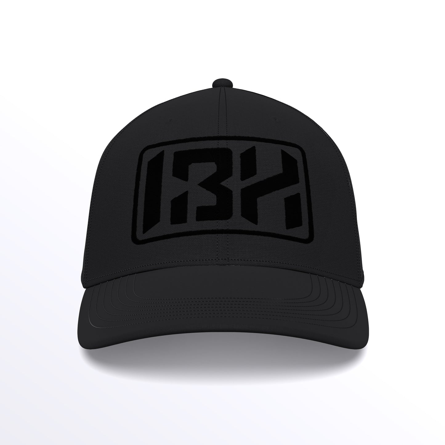 IBH Trucker Cap - Embroidered (£29.40 inc VAT) in Black Thread - Black Black by printlab.clothing — Custom branded clothing by Print Press, featuring premium embroidery produced in our specialist print lab in the UK.