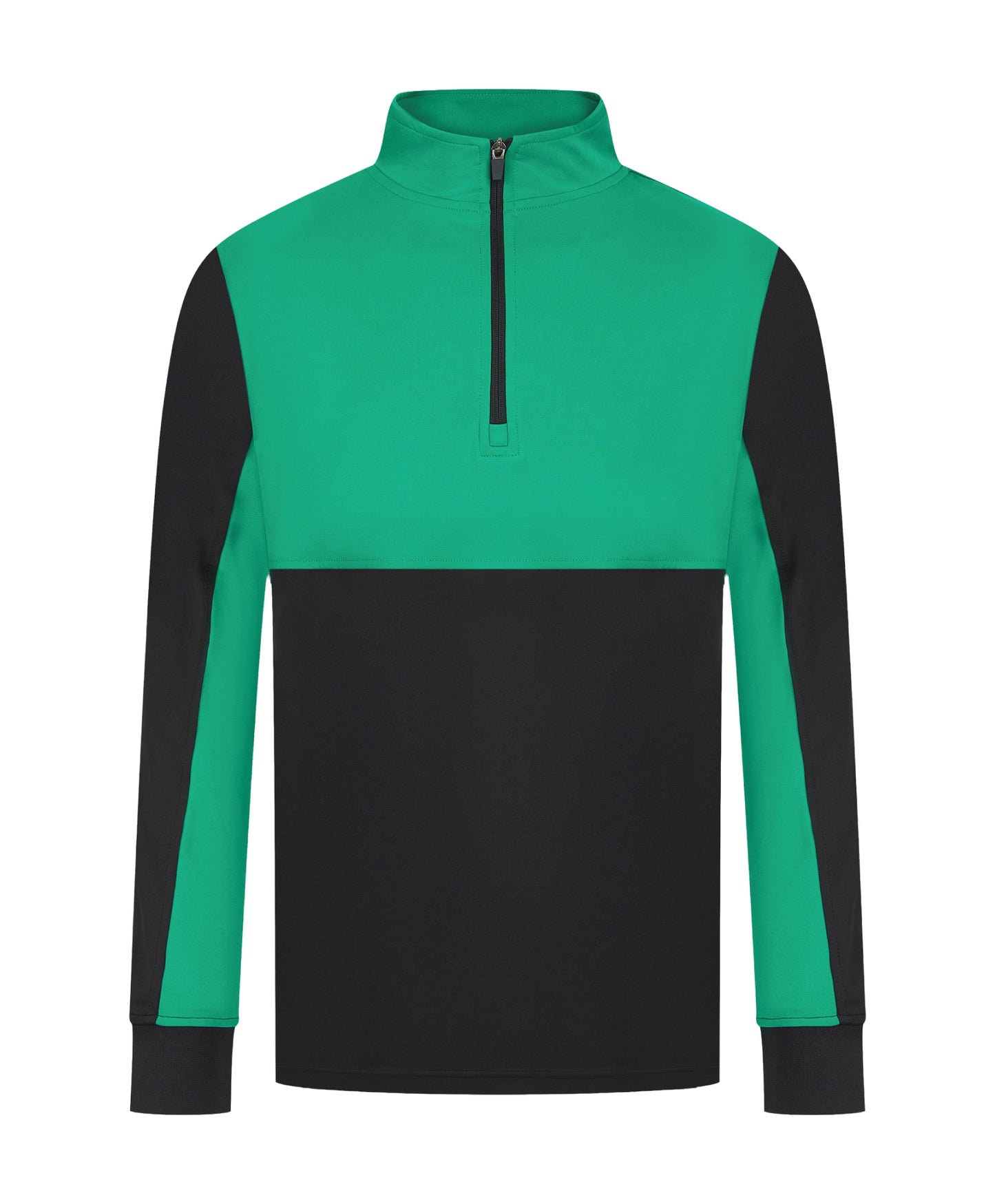 12 x 1/4 Zip Sports Tops by Finden + Hales in Black Emerald by Print Lab Deals — Custom branded clothing by Print Press, featuring premium embroidery produced in our specialist print lab in the UK.