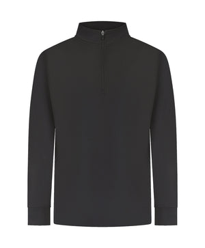 12 x 1/4 Zip Sports Tops by Finden + Hales in Black by Print Lab Deals — Custom branded clothing by Print Press, featuring premium embroidery produced in our specialist print lab in the UK.