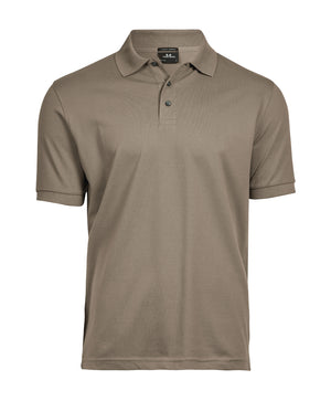 10 x Luxury Stretch Polos by Tee Jays in Clay by Print Lab Deals — Custom branded clothing by Print Press, featuring premium embroidery produced in our specialist print lab in the UK.
