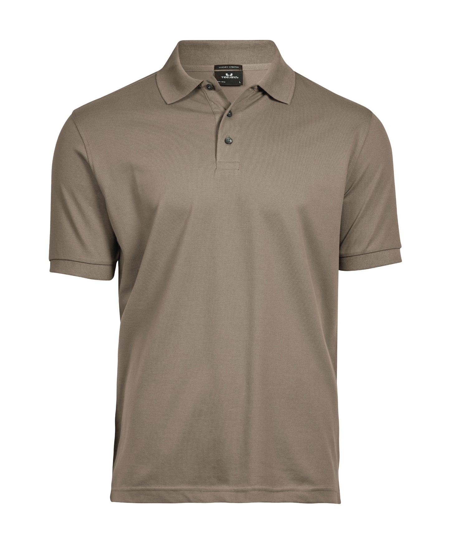 10 x Luxury Stretch Polos by Tee Jays in Clay by Print Lab Deals — Custom branded clothing by Print Press, featuring premium embroidery produced in our specialist print lab in the UK.