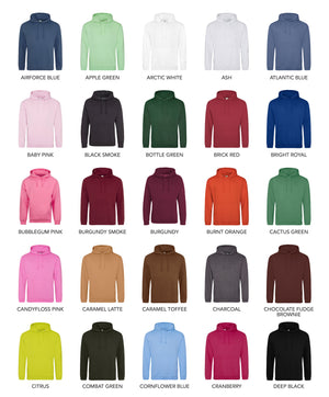 College Hoodie - Adult Size - 51-100 Pieces in by printlab.clothing — Custom branded clothing by Print Press, featuring premium embroidery produced in our specialist print lab in the UK.