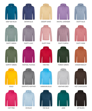 College Hoodie - Adult Size - 101-249 Pieces in by printlab.clothing — Custom branded clothing by Print Press, featuring premium embroidery produced in our specialist print lab in the UK.