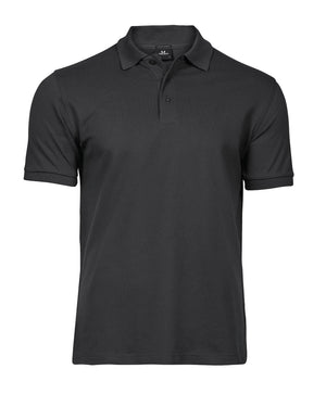 10 x Luxury Stretch Polos by Tee Jays in Dark Grey by Print Lab Deals — Custom branded clothing by Print Press, featuring premium embroidery produced in our specialist print lab in the UK.