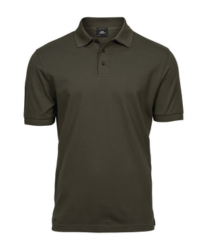 10 x Luxury Stretch Polos by Tee Jays in Dark Olive by Print Lab Deals — Custom branded clothing by Print Press, featuring premium embroidery produced in our specialist print lab in the UK.