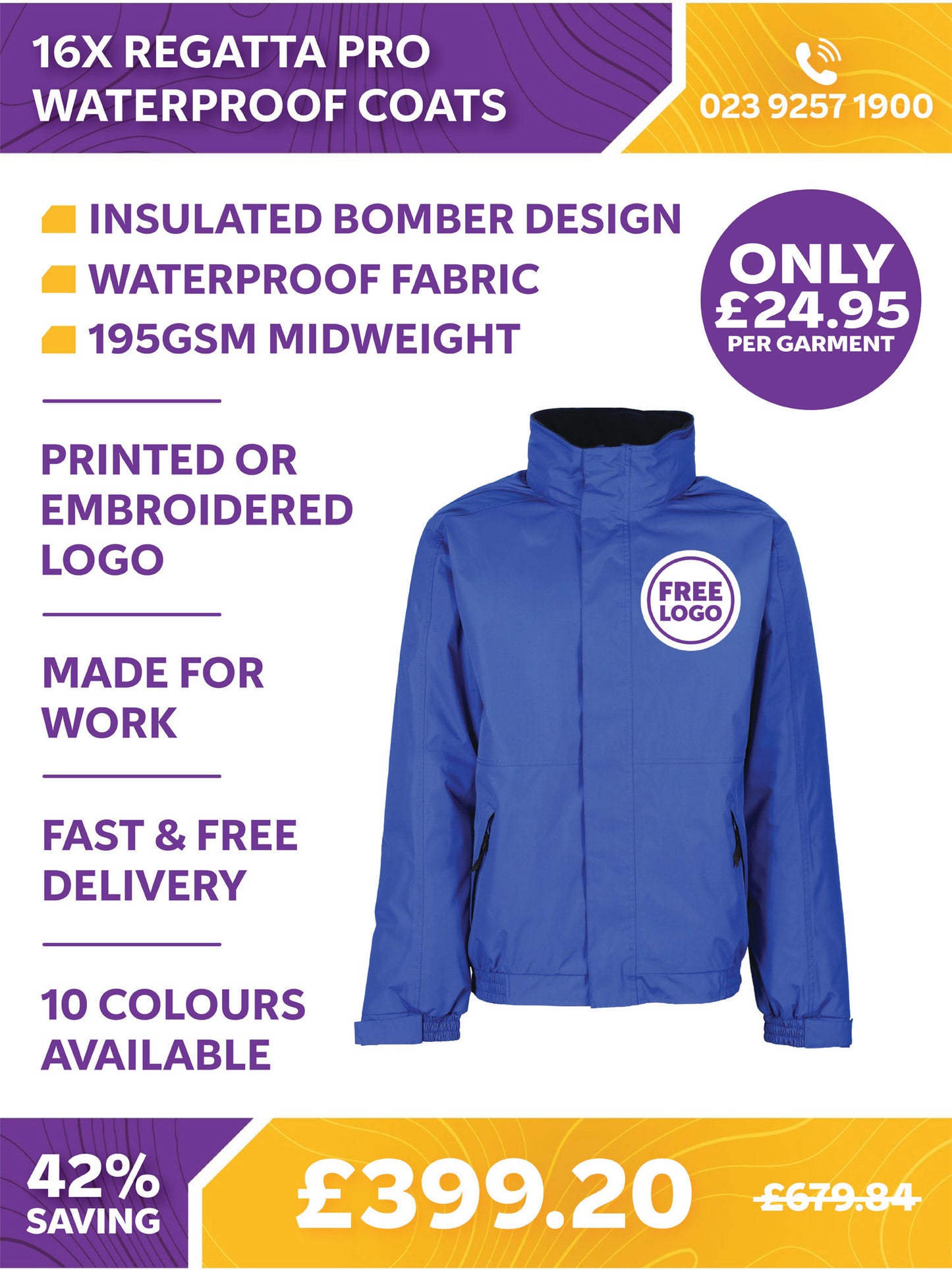 16 x Regatta Pro Waterproof Coats