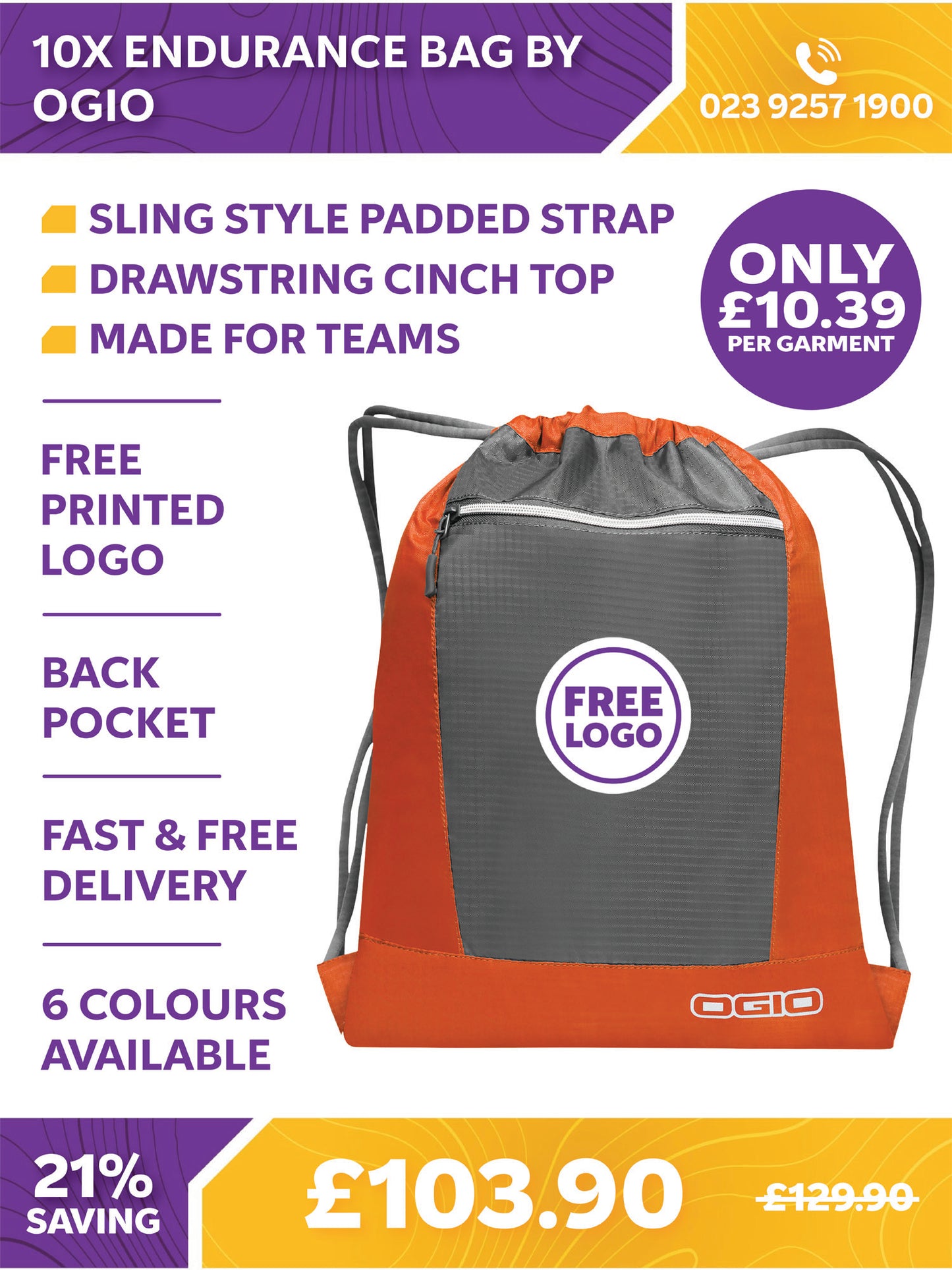 10 x Endurance Bag by Ogio