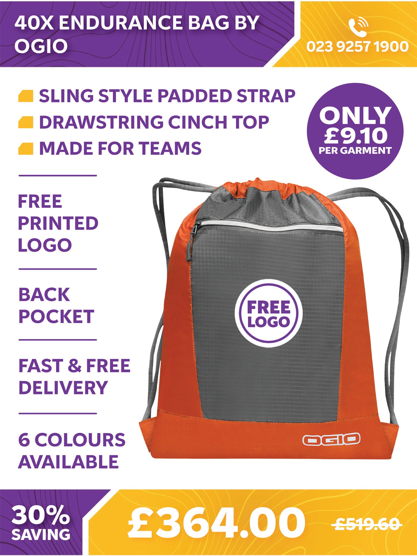 40 x Endurance Bag by Ogio