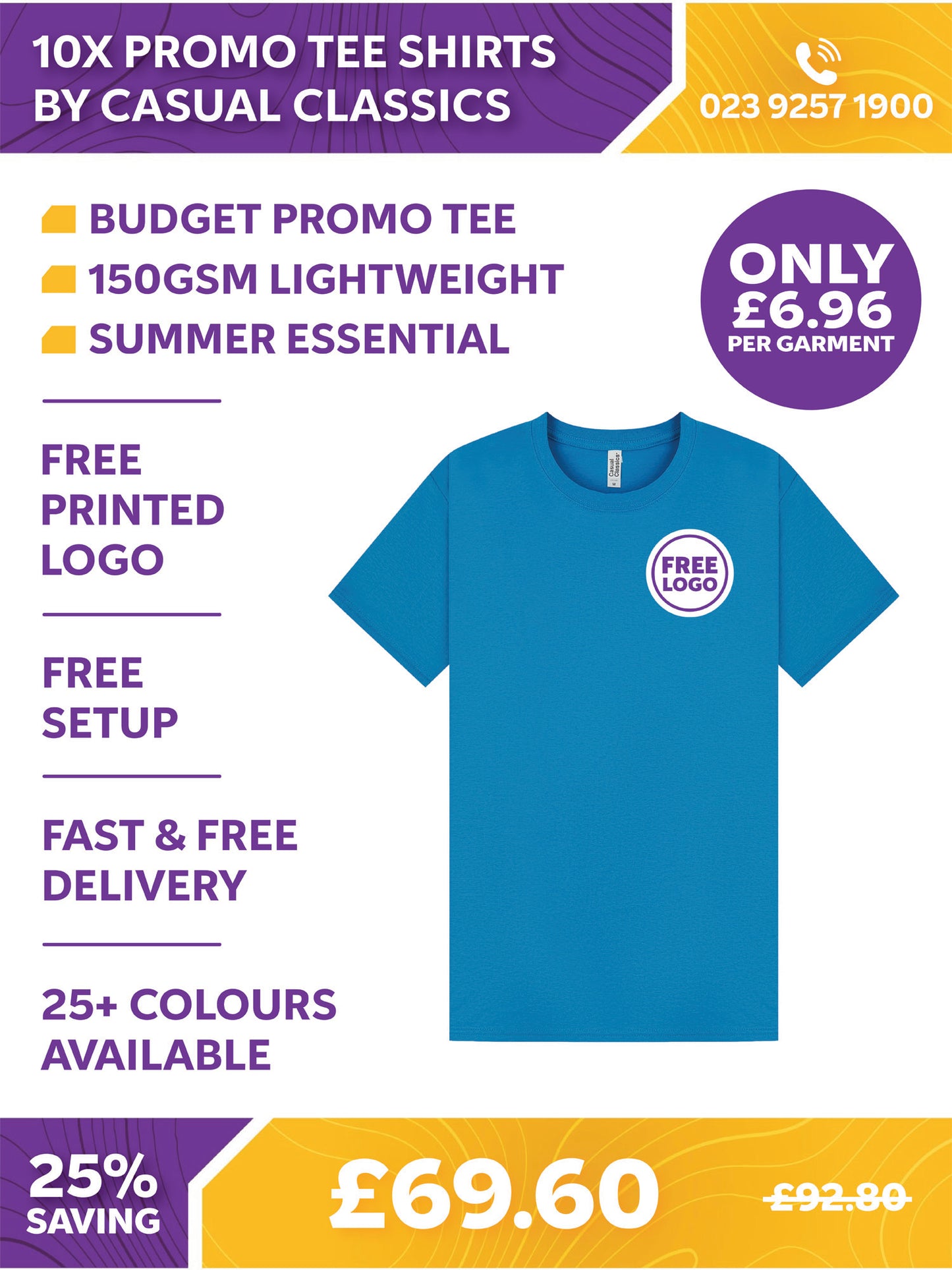 10 x Promo Tees by Casual Classics