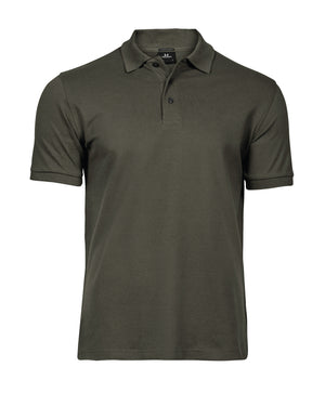 10 x Luxury Stretch Polos by Tee Jays in Deep Green by Print Lab Deals — Custom branded clothing by Print Press, featuring premium embroidery produced in our specialist print lab in the UK.