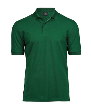 10 x Luxury Stretch Polos by Tee Jays in Forest Green by Print Lab Deals — Custom branded clothing by Print Press, featuring premium embroidery produced in our specialist print lab in the UK.
