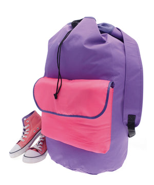 Student laundry backpack
