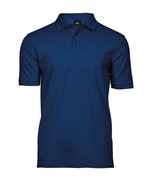 10 x Luxury Stretch Polos by Tee Jays in Indigo Blue by Print Lab Deals — Custom branded clothing by Print Press, featuring premium embroidery produced in our specialist print lab in the UK.