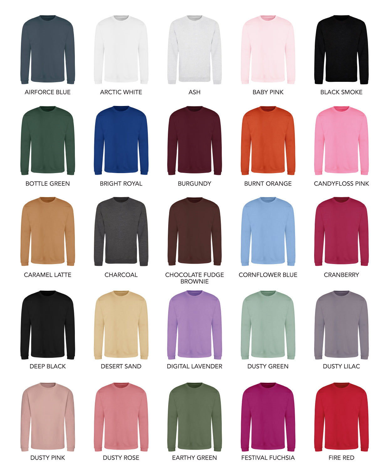 Classic Sweatshirt - Adult Size - 51-100 Pieces in by printlab.clothing — Custom branded clothing by Print Press, featuring premium embroidery produced in our specialist print lab in the UK.