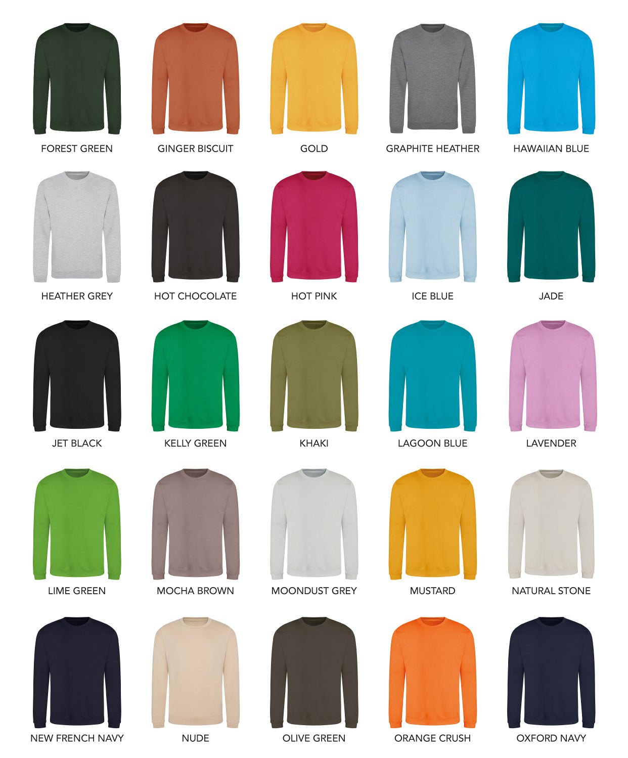 Classic Sweatshirt - Adult Size - 51-100 Pieces in by printlab.clothing — Custom branded clothing by Print Press, featuring premium embroidery produced in our specialist print lab in the UK.
