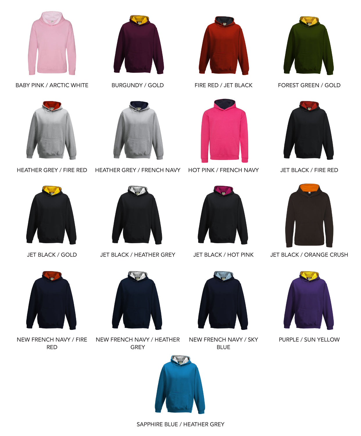 Varsity Hoodie - Kids Size - 51-100 Pieces in by printlab.clothing — Custom branded clothing by Print Press, featuring premium embroidery produced in our specialist print lab in the UK.