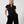 Women's corporate short-sleeved top v-neck mandarin collar (regular fit)