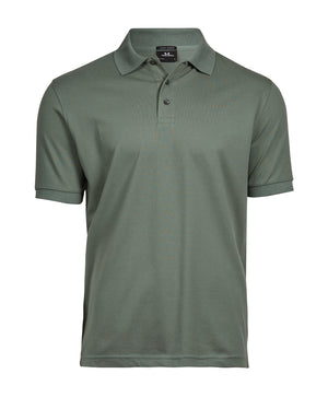 10 x Luxury Stretch Polos by Tee Jays in Leaf Green by Print Lab Deals — Custom branded clothing by Print Press, featuring premium embroidery produced in our specialist print lab in the UK.