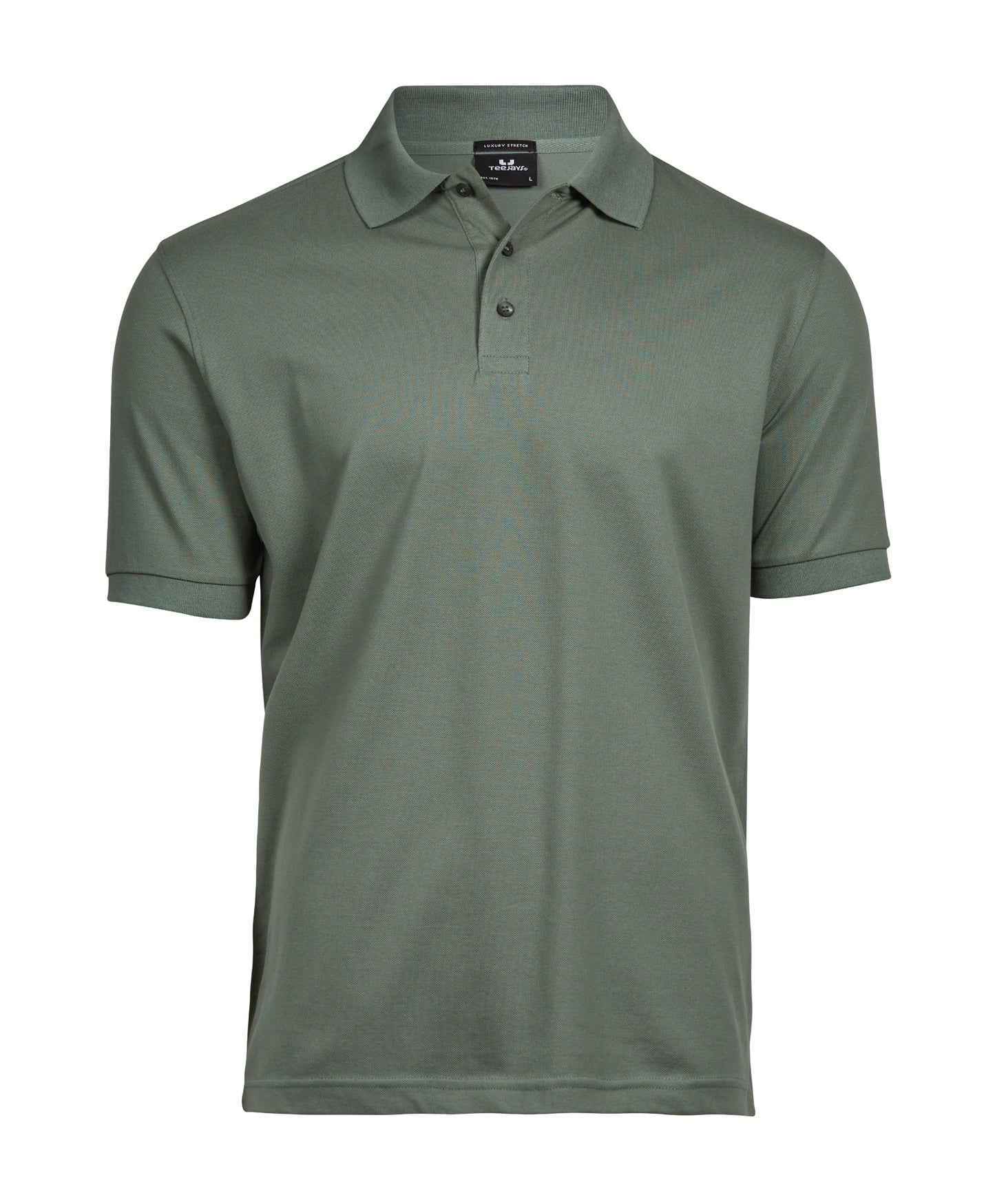 10 x Luxury Stretch Polos by Tee Jays in Leaf Green by Print Lab Deals — Custom branded clothing by Print Press, featuring premium embroidery produced in our specialist print lab in the UK.