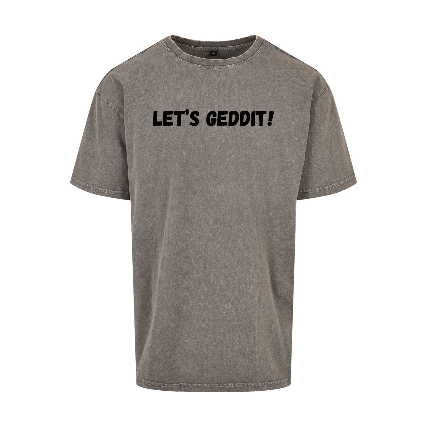 IBH Oversized T-Shirt - Black Print (£33.40 inc VAT) in LET'S GEDDIT! Asphalt by printlab.clothing — Custom branded clothing by Print Press, featuring premium embroidery produced in our specialist print lab in the UK.
